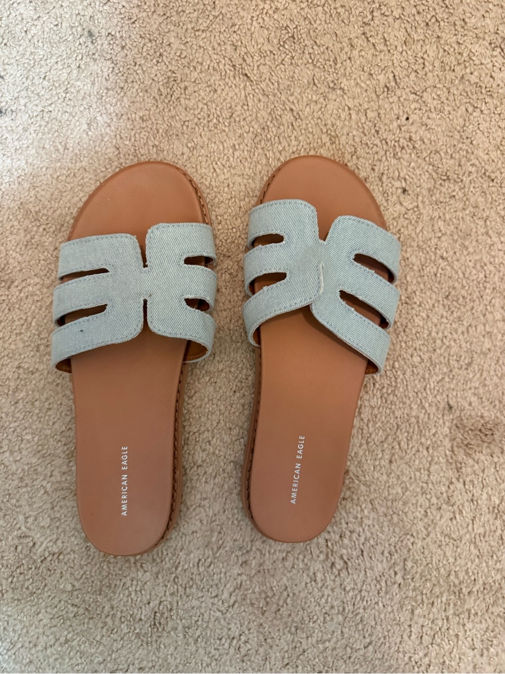 Denim sandals